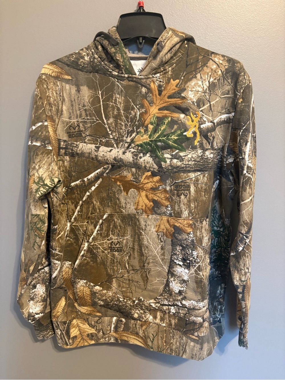 Mens Browning Camo Hooded Pullover Sweatshirt LIKE NEW WORN ONCE